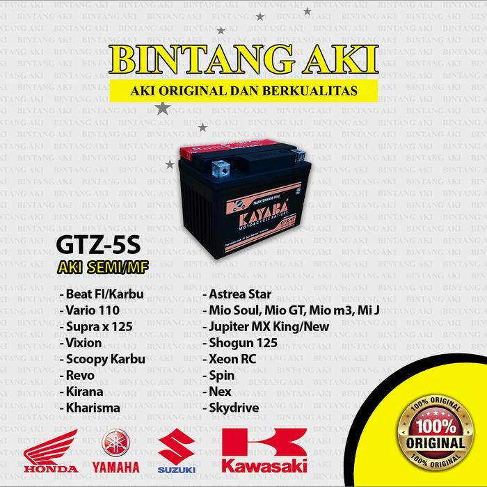 Aki Motor Vario 110 KAYABA MF GTZ5S ORIGINAL
