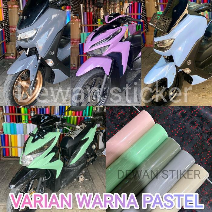 stiker skotlet warna pastel varian warna stiker motor kuwalitas premium Motorcycle