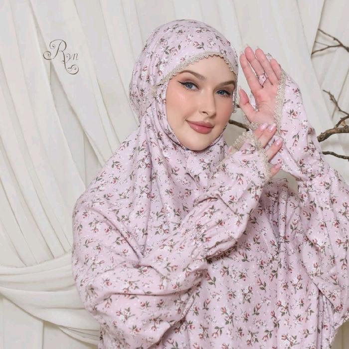 Ryn Rayyan Official Mukena Rayyan Terusan Tisha Series Mukena Dewasa Travelling Rayon RYN Super
