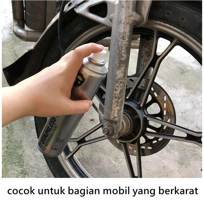 350 Ml Chrome Spray Paint / Cat Chrome /Anti Karat Warna Stainless / Cat Semprot Chrome / Cat