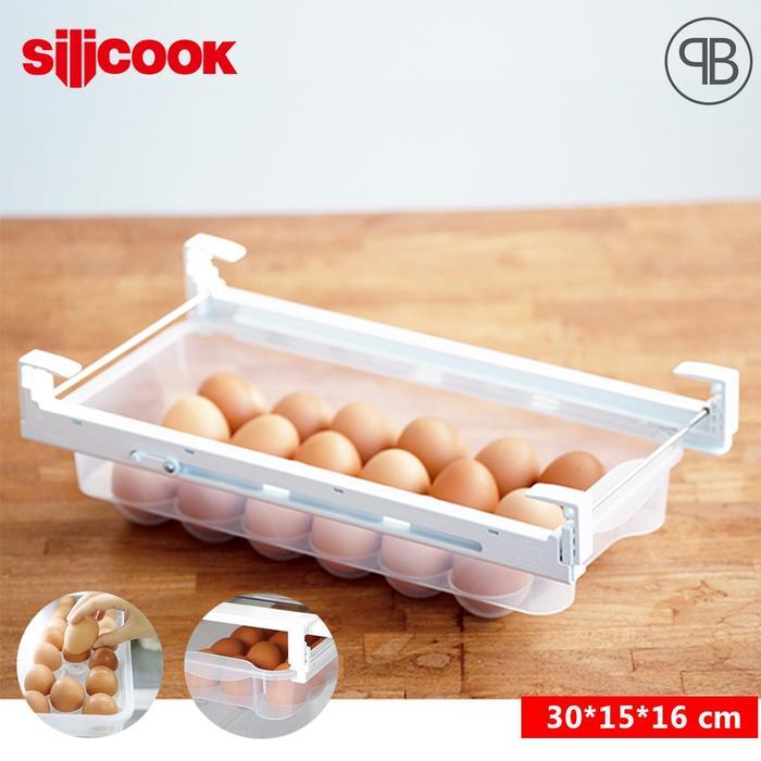 Papabear Silicook Egg Sliding Drawer (37*15*16 Cm) - Tempat Telur