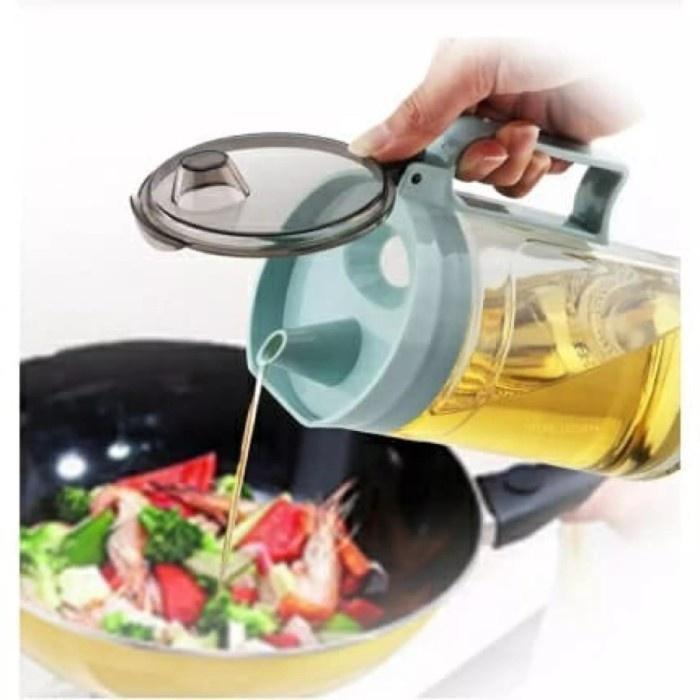 Glass OIL Oil Glass Tempat Minyak Bahan Kaca 500ml Olive Oil Pot Botol Wadah