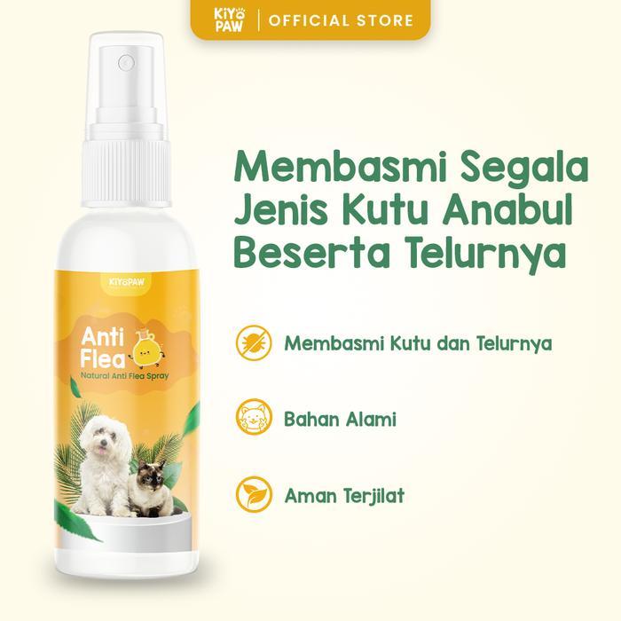 Promo Kiyopaw Obat Kutu Kucing Anjing Spray Herbal Aman Terjilat Pembasmi Kutu Kucing Anjing Spray