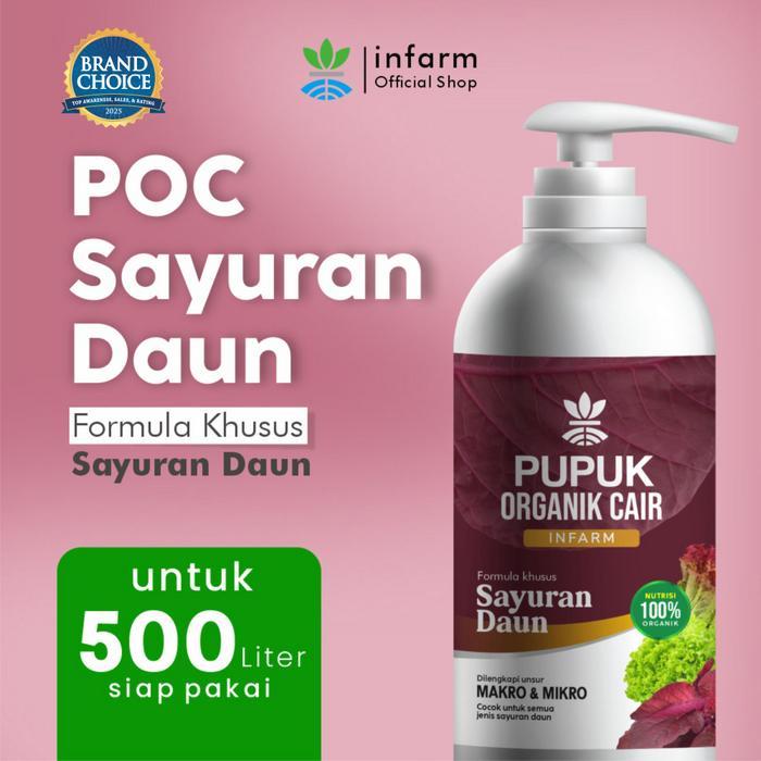 INFARM - Pupuk Sayuran Pupuk Organik Cair Tanaman Daun / Sayur 1L POC Kompos Infarm Pupuk Sayuran