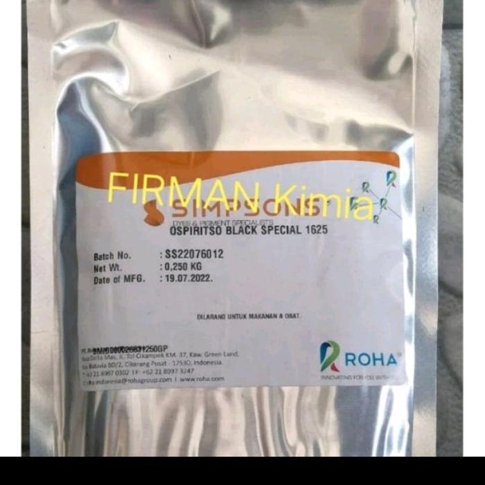 Pewarna Hitam berbasis minyak-lilin-politur/Ospiritso black special-1625 250gr Simpsons