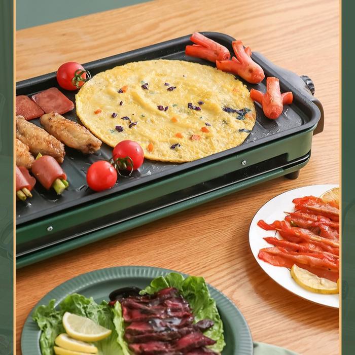 Bbq Grill Electric Smokeless Grill Pan Steamboat And Grill Barbequegrill Pemanggang Ikan/Ayam Dll