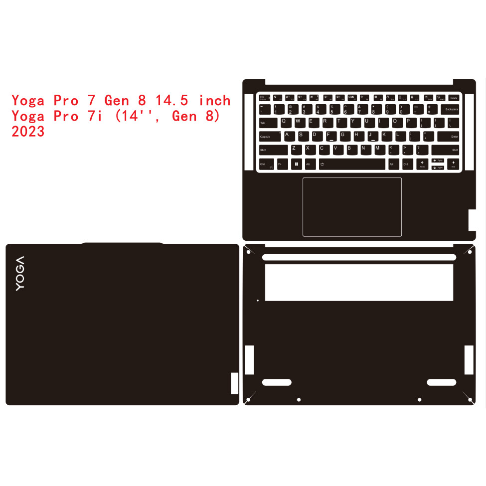 Full Body Laptop Vinyl Decal Cover Sticker Skin Protector For Lenovo Yoga Pro 7 Gen 8 / Yoga Pro 7i