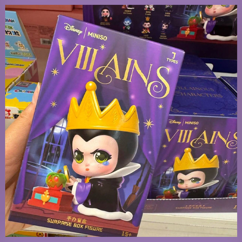 Series Blind Box Disney Villains Trendy Anime Figure Collection Including Evil Queen Cruella Ursula