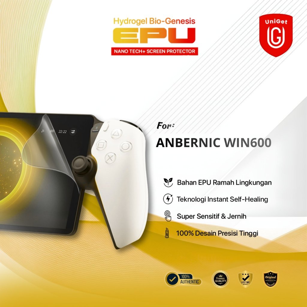 UniGet BIO-HYDRO EPU Hydrogel Pelindung Layar for ANBERNIC WIN600   Superior Anti Scratch Clear HD S