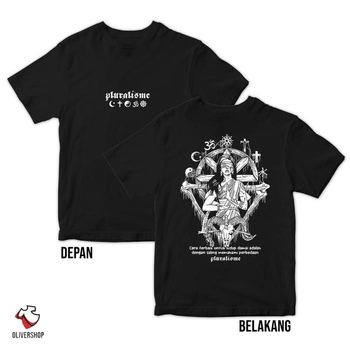 Baju Kaos Pluralisme 04 Memahami Perbedaan - tshirt Kata Kata Toleransi Persatuan Agama Islam