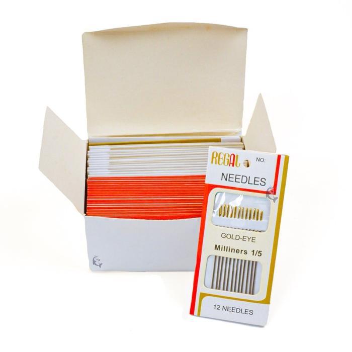 "New" [4 set] jarum jahit tangan lubang besar ukuran besar dan kecil 1 paket