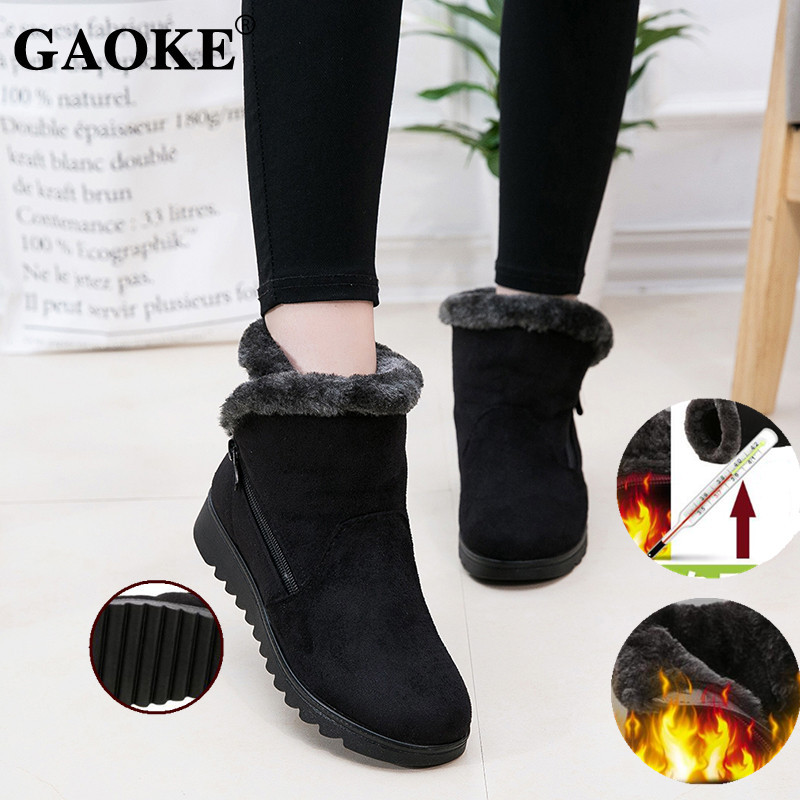2023 Woman Shoes Woman Winter Snow Boots Warm Ankle Boots Platform Rubber Female Boots Winter Snow