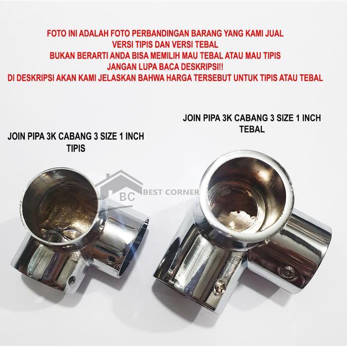 Join Pipa / Sambungan Pipa 3 Cabang 1 Inch