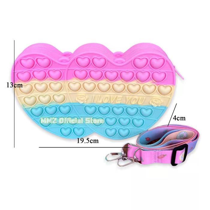 Tas Ransel Pop It Anak Doraemon Love Handbag Motif Karakter Impor Lucu Co