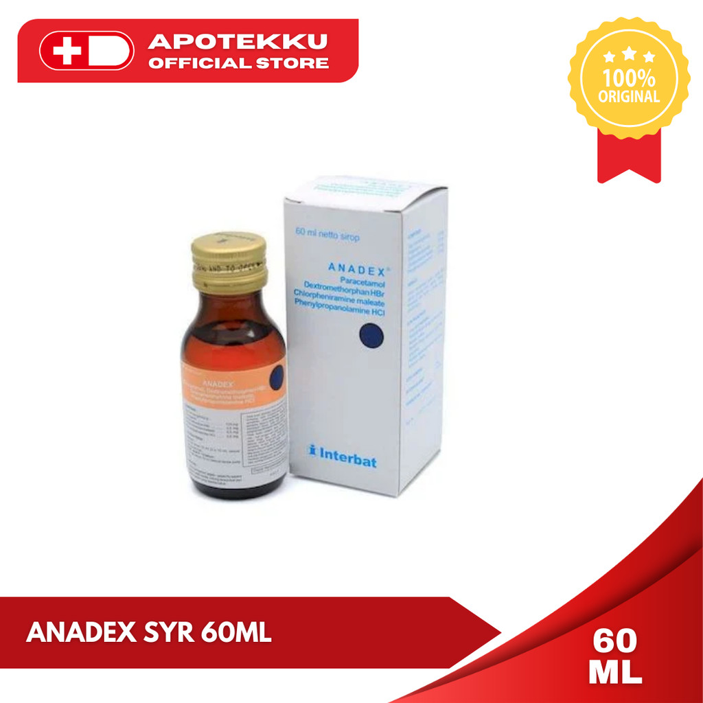 Anadex Sirup 60ml - Obat Flu & Batuk