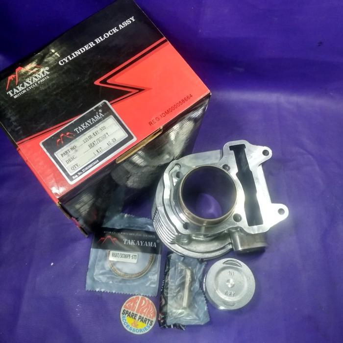 Blok Seher Beat Scoopy Spacy Karbu Plus Piston Kit Termurah Langka