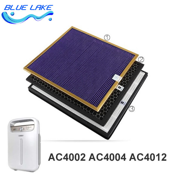 OEM Asli, untuk Set Filter AC4002/AC4004, Filter Formaldehida/Filter Karbon Aktif/Hepa,AC4121+4123+4