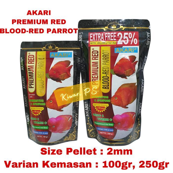 Akari Premium Red Blood Red Parrot
