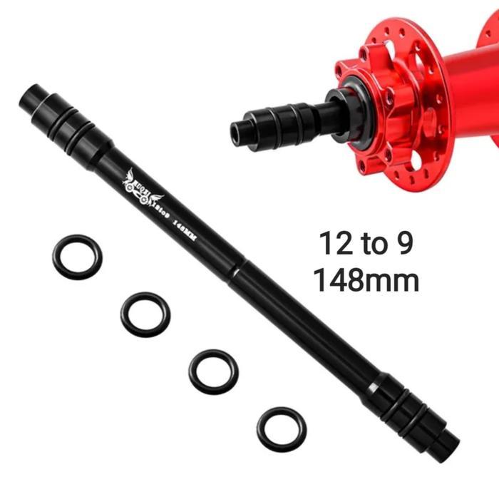 MUQZI ADAPTOR BELAKANG HUB TA 12 MM KE QR 9MM 148MM ADAPTER TA KE QR