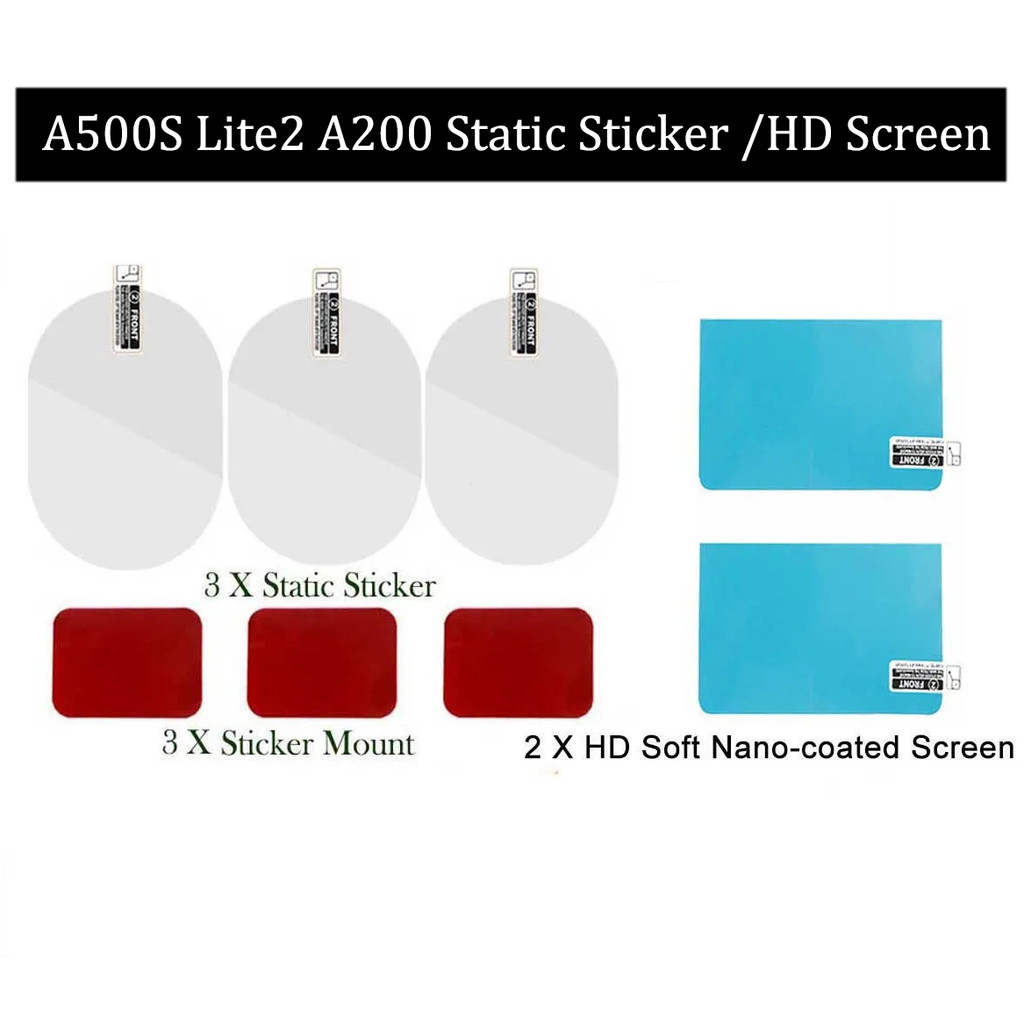 For 70mai Dash Cam Pro plus + A500S LIE2 A200 Dash Cam Film and Static Stickers for 70mai A500S / LI
