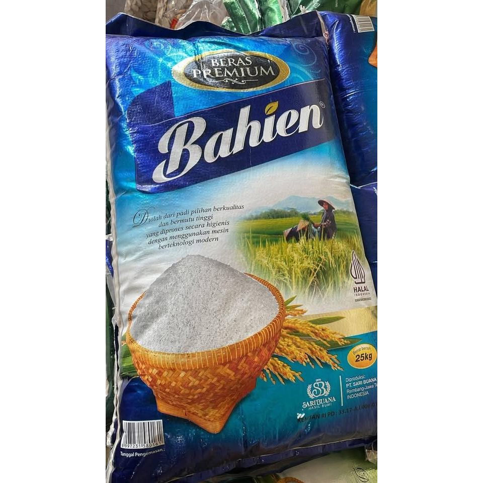 [INSTAN ] BERAS PREMIUM BAHEIN 25KG PULEN ENAK / BERAS PINPIN PELIKAN WIPPIE KOMO SEDAP WANGI SINTAN