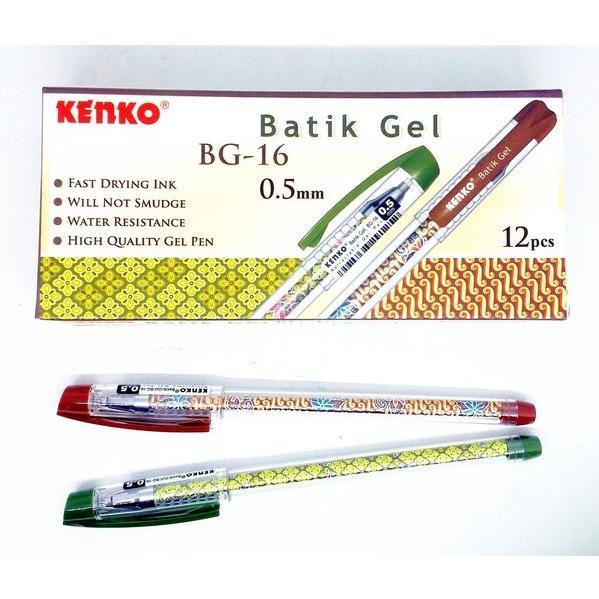 Stok Baru Pulpen Gel Kenko BG-16 ( Batik )
