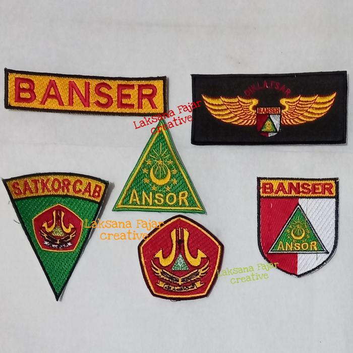 badge bordir logo BANSER free nama