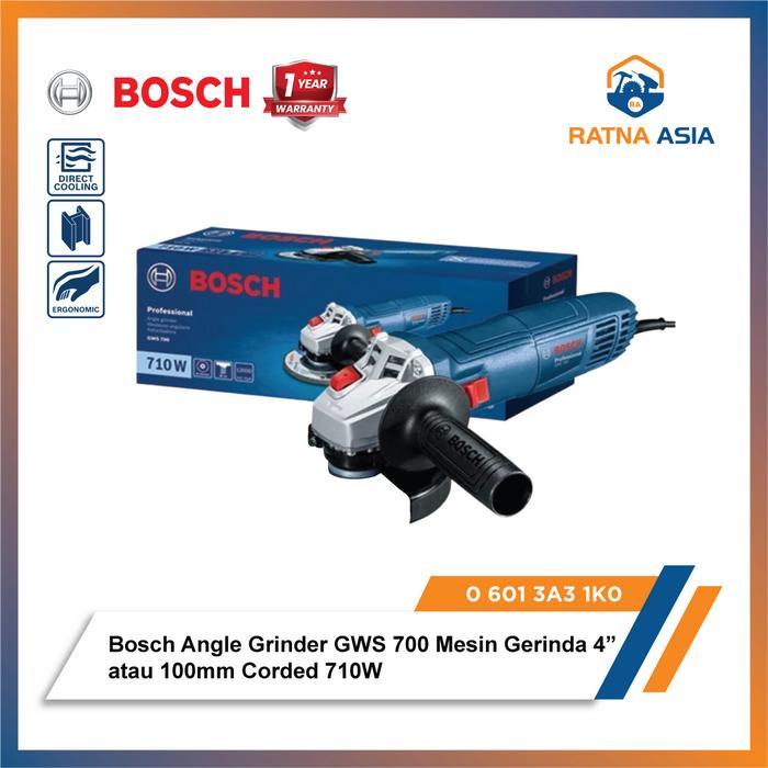 Bosch GWS 700 Angle Grinder 4" Mesin Gerinda 100 mm Corded 700W Professional