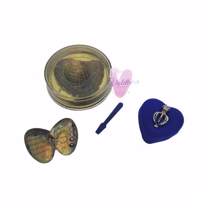 READY STOCK Asli 100% Kalung Mutiara Kerang Viral Hadiah Unik Wish Pearl Necklace