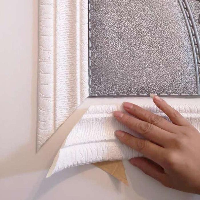 "New" Wallpaper List 3D Foam Dinding Wall Border Lis Foam Stiker Dekorasi 230CM