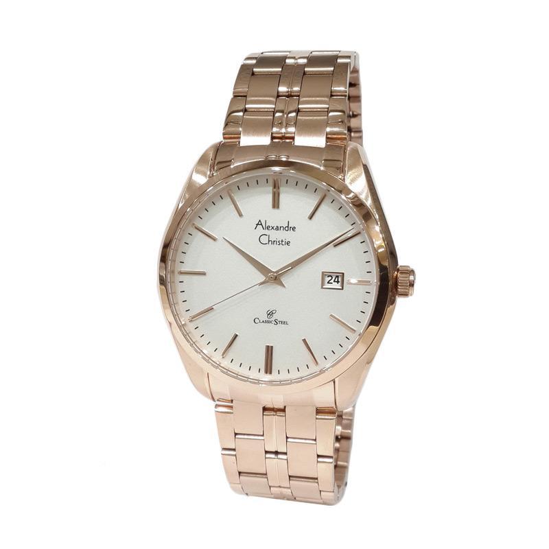Alexandre Christie Classic Steel Jam Tangan Pria [8558MDB]