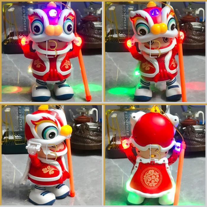 Barongsai Mainan Imlek Anak Kecil Laki Perempuan Lion Dance Musik Unik