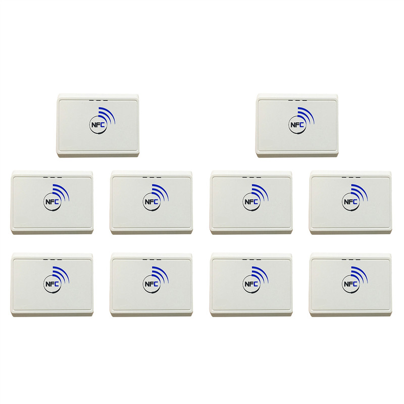 B68C 10X Wireless Contactless 13.56Mhz NFC Reader Bluetooth Android RFID Mobile Card Reader Writer