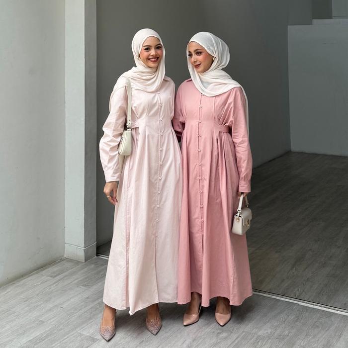 zeni DRESS (VIOR) by Leody (Kode 1811) Gamis Panjang Poplin Wanita Muslim