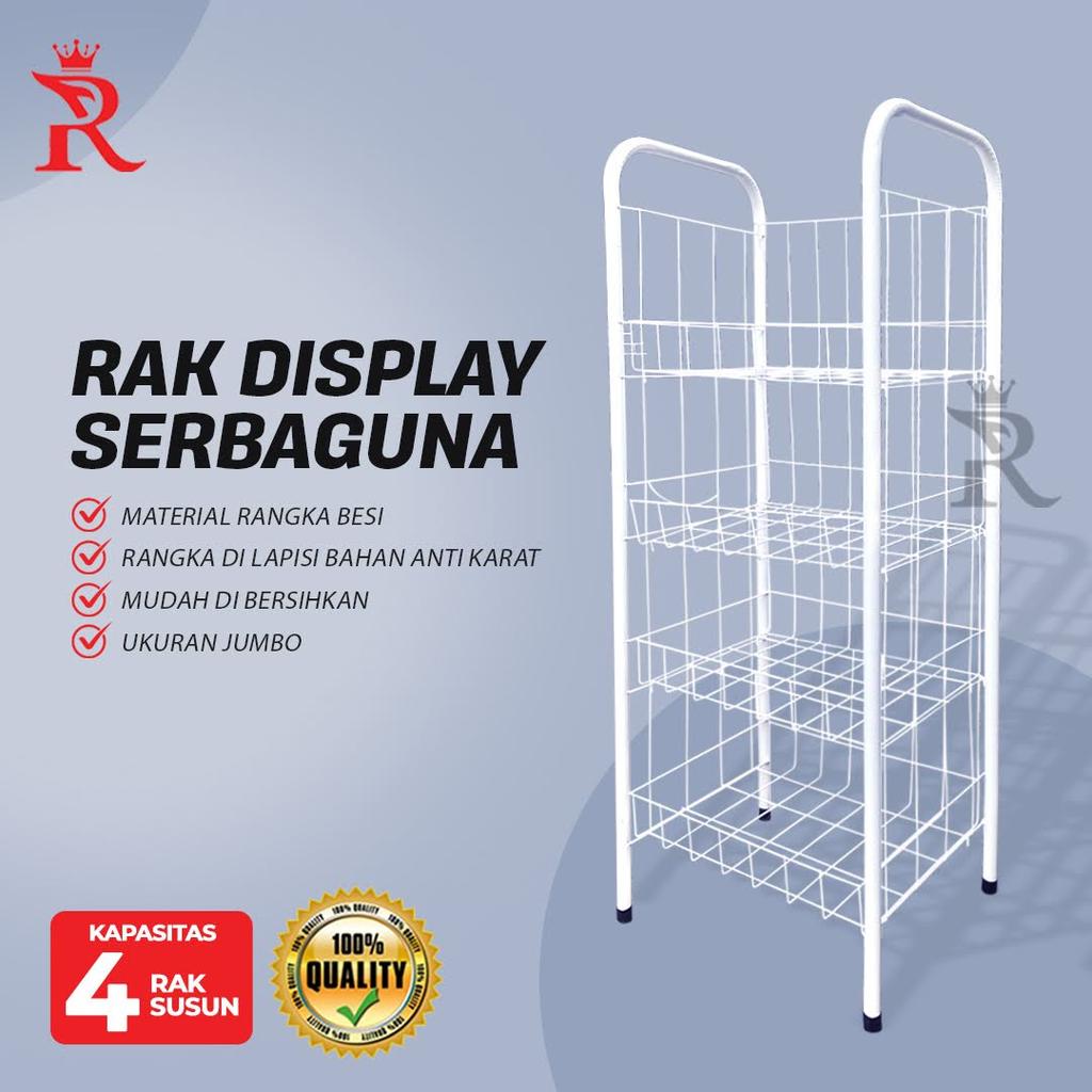 Rak Chiki Jumbo Rak Display Serbaguna Susun 4