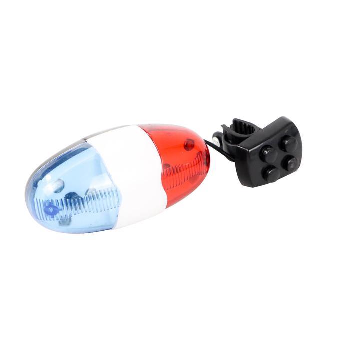 Polisport United - Lampu Sepeda Klakson Sirine Polisi 6 Led 4 Suara Sirene / Lampu Led Sepeda