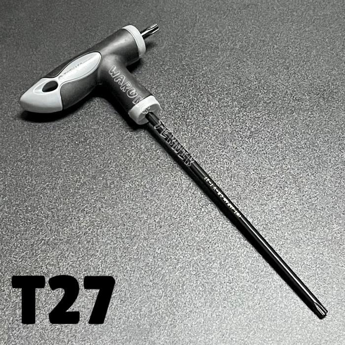 Terbaru! Iwt T Handle Tamper Torx Key Kunci L Bintang Bolong Gagang Karet T27