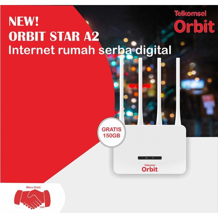 Terlaris Best Quality 100% Original Modem Orbit Telkomsel Star A2 Free Kuota 150Gb