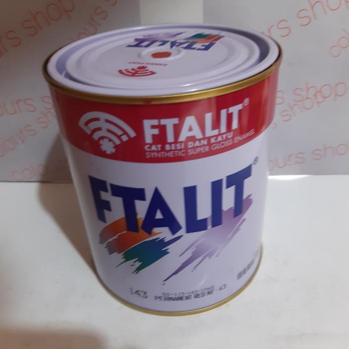 CAT FTALIT KAYU BESI WARNA MERAH/PERMANENT RED 143 ISI 1KG