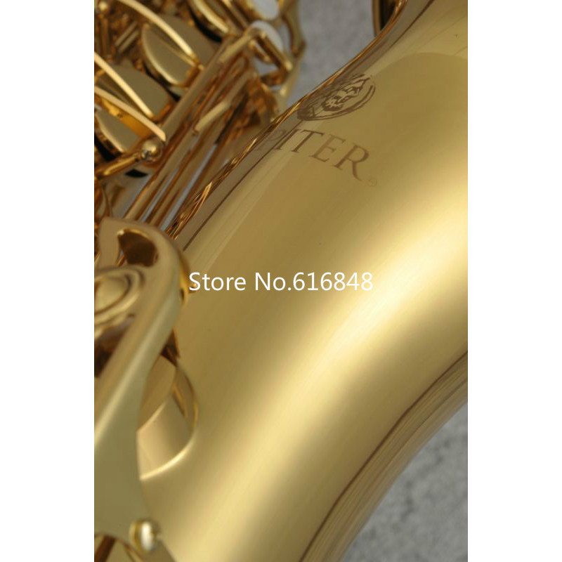 JUPITER JTS-500 Bb Tenor Saxophone Brass Gold Lacquer Instruments Pearl Buttons Sax With Mouthpiece