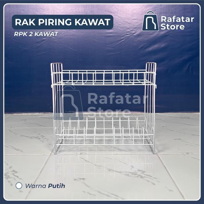 Rak Piring Susun 2 Kawat // Rpk 2 Kawat // Rak Piring Mini Wastafel Susun 2 // Rak Piring