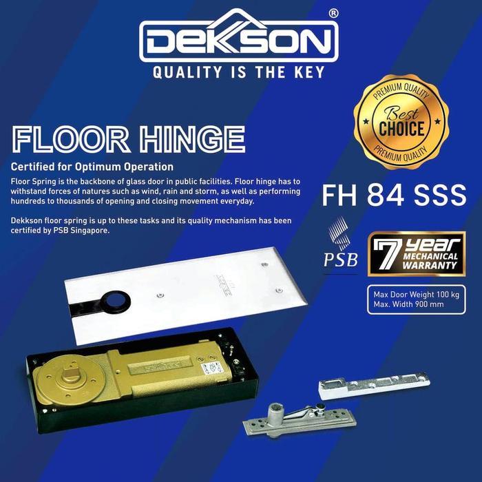 DEKKSON BTS 84 + STANG PIVOT ENGSEL PINTU KACA