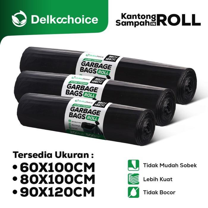 KANTONG PLASTIK SAMPAH ukuran JUMBO - MURAH KUAT UKURAN ROLL