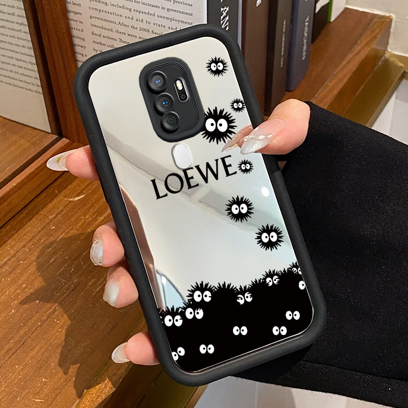 Casing Hp OPPO A5 2020 OPPO A9 2020 Case Casing Bola batubara Pola Kasus cermin tangga Kasus ponsel 