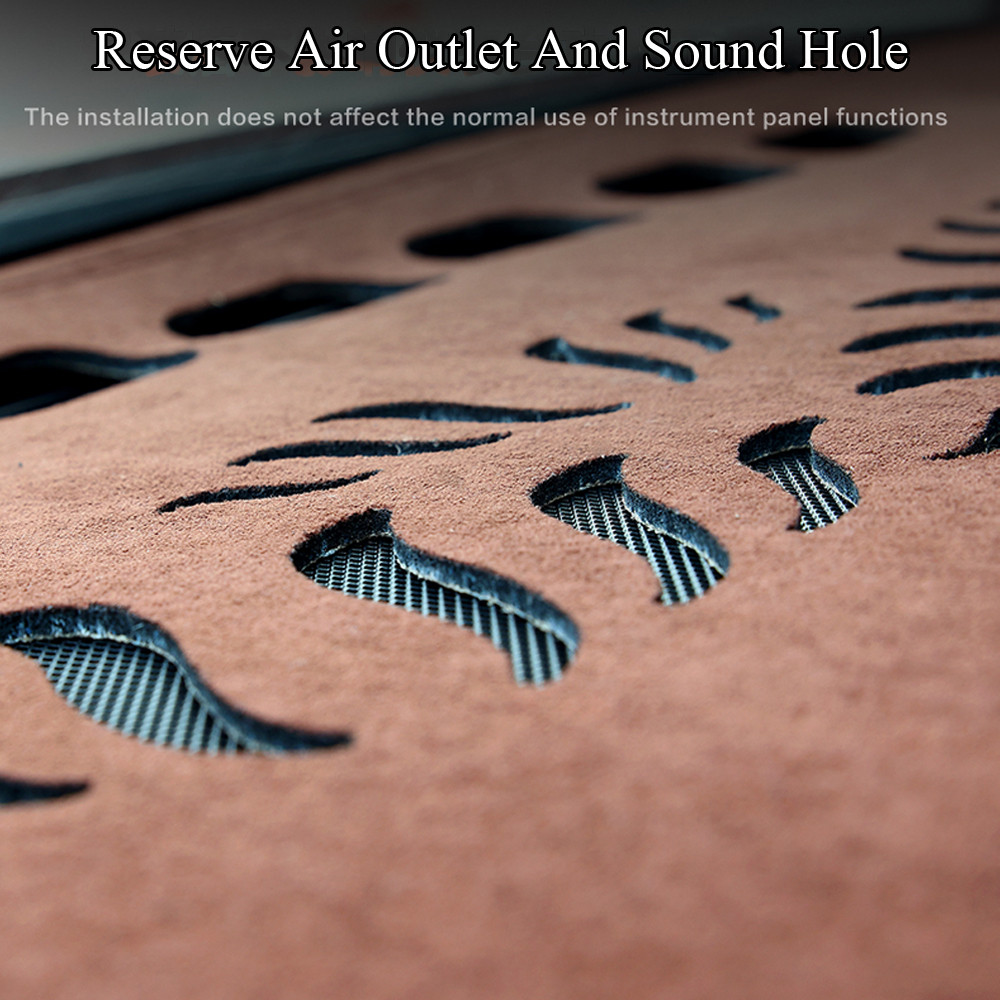 Suede Dashmat Automobile Dashboard Cover Dash Mat Anti-UV Car Accessories For Ford Everest Ranger