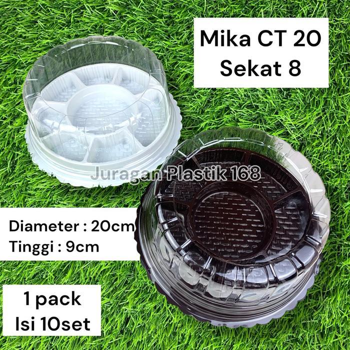 Mika Tumpeng Mini Sekat 8 - CT 20 - CT-20 - Tray Bolu Bulat 20cm
