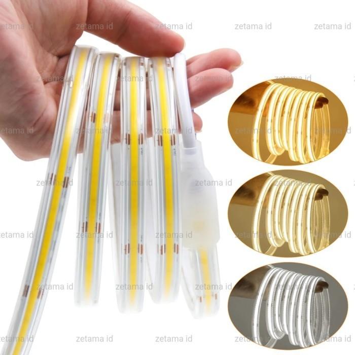 Lampu Selang Cob Waterproof 220v Led Strip Cob Silicone Outdoor