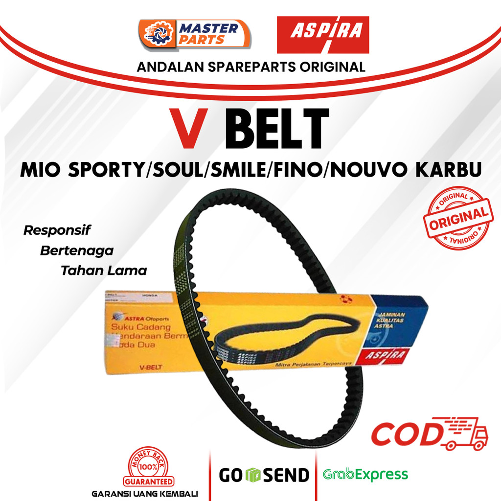 ASPIRA V-Belt Yamaha Mio Sporty Soul Fino (MIO) – 100% Original
