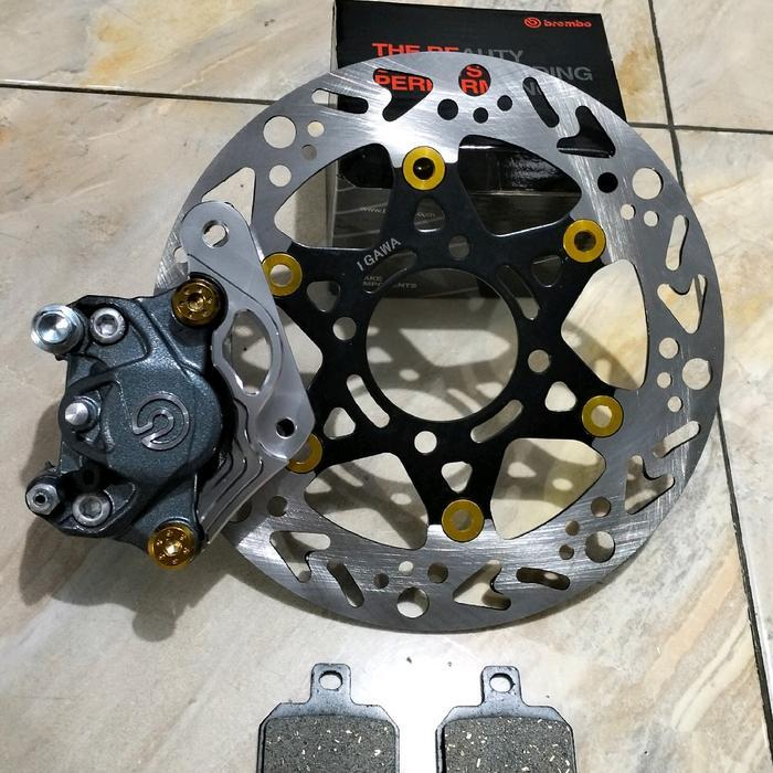 Paketan Rem Depan 220Mm Komplit 2Piston Mio Sporty Lama Mio Lama