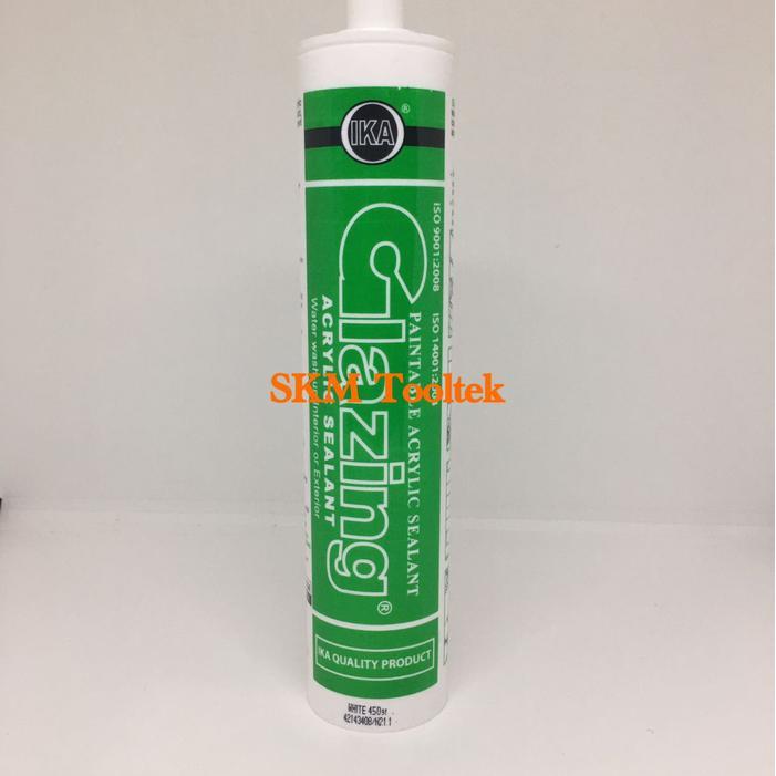 [] Glazing Acrylic Sealant, Paintable Acrylic Sealant Glazing White (450gr)